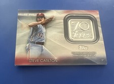 2021 Topps 70th Anniversary Manufactured Logo Steve Carlton #70LP-SC Patch HOF