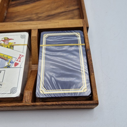 Juego de cartas vintage Carlton Bridge con caja de madera - sellado - Imagen 3 de 5