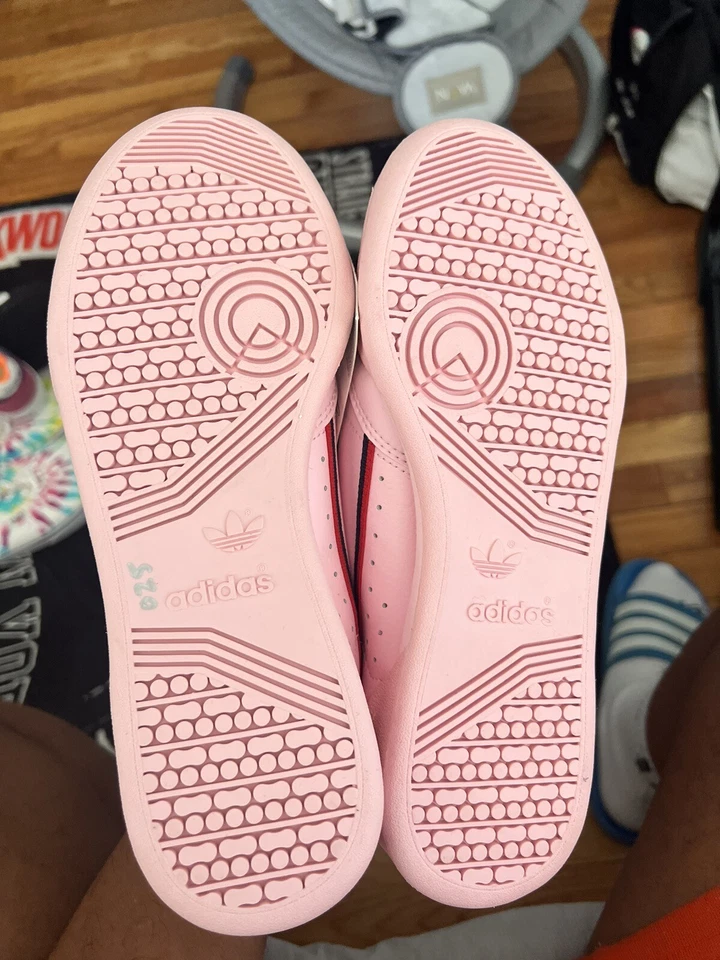 Size 5.5 adidas Continental 80 Clear Pink Style Mom Sneaker Shoe Walking Casual - Image 3 of 4