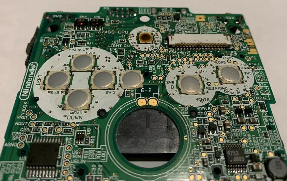 GBA SP DPad A B Button Switch Tactile Replacement D-Pad Gameboy Advance SP x6 - Image 3 of 4