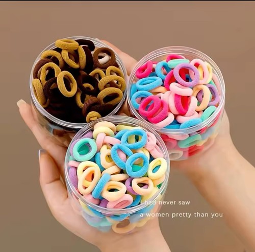 200/400pcs Cute Colorful Small Hair Bands For Girls Ponytail Holder Hair - Picture 6 of 9