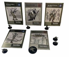 Axis and Allies Miniatures Lot,Greece,Red Devil,Bazooka,Mauser, Gun Team,Panzer
