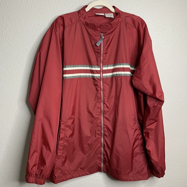 Red Oak Sportswear XL Arkansas Razorback Windbreaker Jacket Maroon