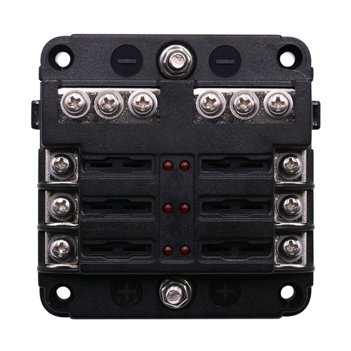 1PCS 6 Ways Blade Fuse 32V Car Boat Fuse Box Holder W/ Power Panel Board Camper - Picture 13 of 18