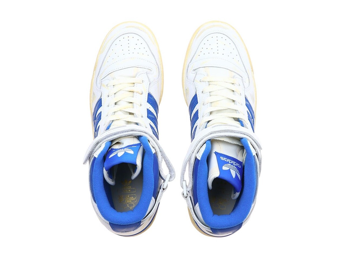 Adidas Originals Forum 84 HI AEC Vintage Distressed Blue 13