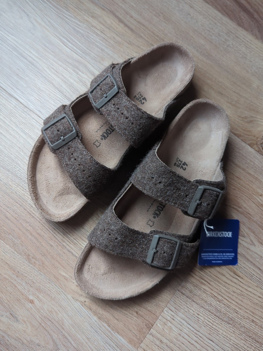 Rick Owens x Birkenstock Arizona Army Felt Sandals EU 42