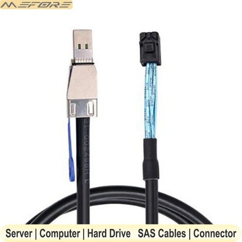 External Mini SAS SFF-8644 with IC to Internal SFF-8643 12Gbps SAS3.0 Cable - 第 4/7 張圖片