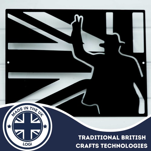 Union Jack British Flag Metal Home Decoration Churchill Sign Gifts Remembrance - Picture 5 of 39
