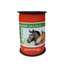 200 Meter Weidezaunband 40 mm,12 Niroleiter  , orange