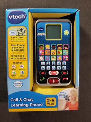 VTech Call and Chat Learning Phone 10 Games & Learning Apps New