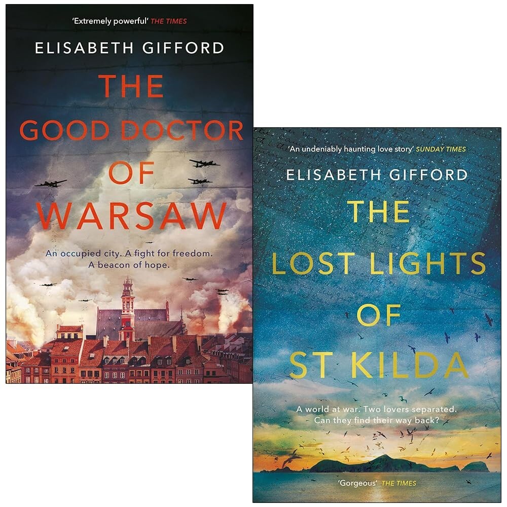 Elisabeth Gifford 2 Books Collection Set Lost Lights of St Kilda, Doctor Warsaw