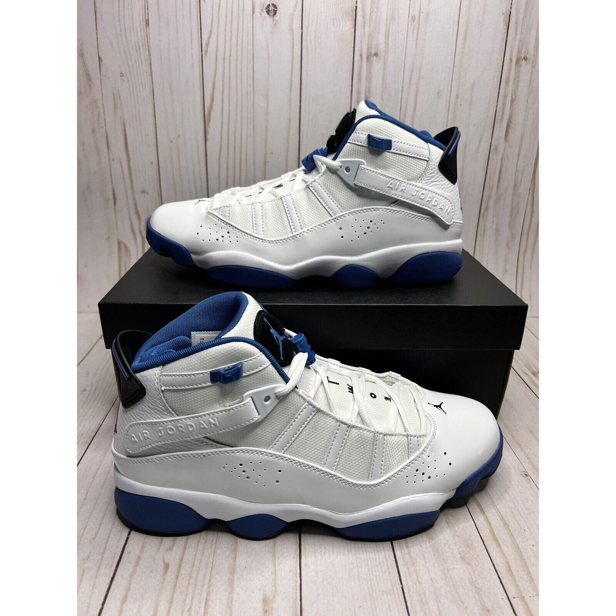 Nike Jordan 6 Rings Mens Size 11.5 White Dark Marina Blue  display picture 3
