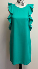 Banana Republic Factory green ruffle dress size S