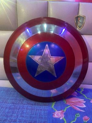 America Shield Red Color 22 inch Large Size with Free Leather Cover 1:1 Scale