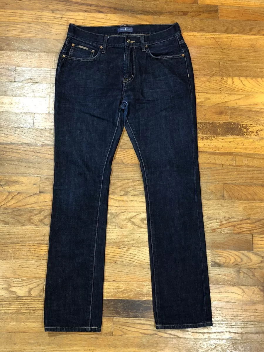 Jacob Davis Collection Dark Wash Denim Straight Leg Jeans Men s