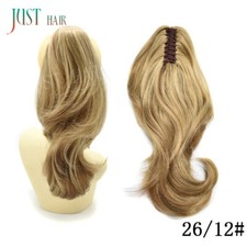 Clip de pieza de cabello cola de caballo garra gruesa real en extensiones de cabello como cabello rubio humano