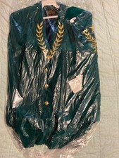 NOS VINTAGE BOB MACKIE SILK EMBROIDERED BLAZER GREEN MED. NEW NEVER WORN READ