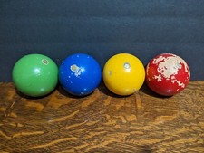 4 - Vintage Londero Bocce Balls - Made in Italy Colorful Interior Decor Pieces