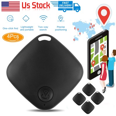 4 Pack Tracker Wireless Bluetooth Anti-Lost Wallet Key Pet Finder US Stock /US