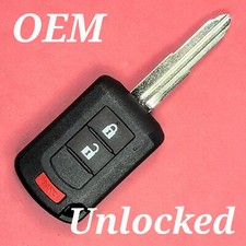 Unlocked Oem 2016 - 2021 Mitsubishi Outlander Lancer Remote Head Key 3b Oucj166n