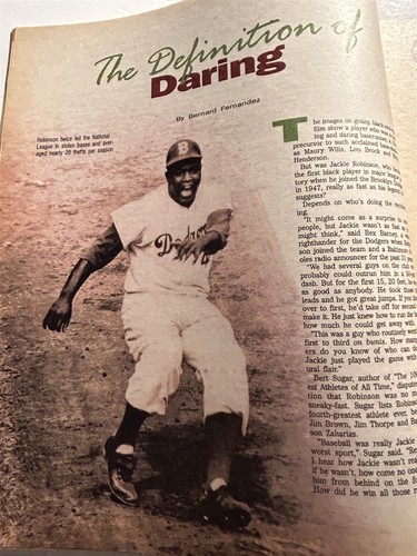 1997 BROOKLYN Dodgers JACKIE ROBINSON 50th Anniversary 1947-1997 The CHOSEN One - Picture 6 of 9
