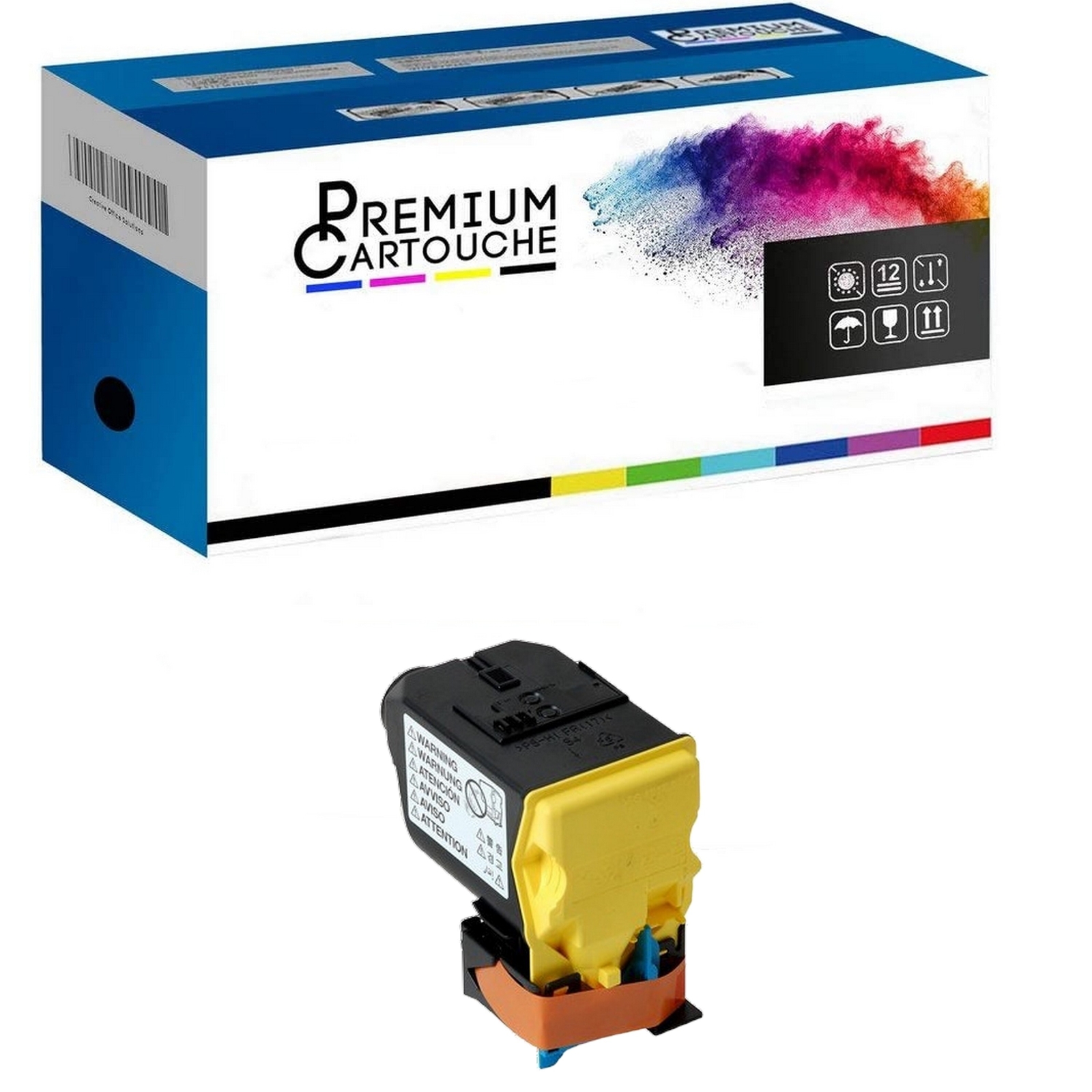 Toner TNP22 jaune A0X5252 compatible avec imprimante de bureau Bizhub