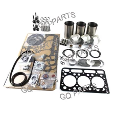 For Kubota D1402 D1402DI Engine Rebuild Kit & Valves Excavator Bobcat Loader