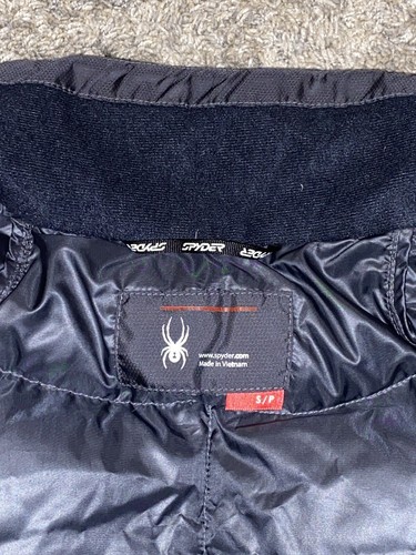 NEW Spyder Mens Primo Duck Down Puffer Jacket Black Red Coat Size S NWT - Picture 4 of 7
