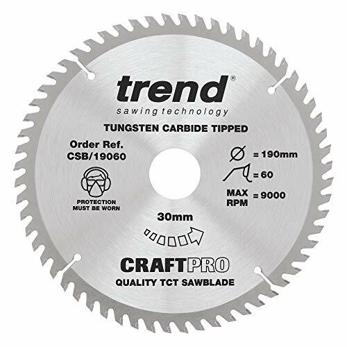 Trend CSB/19060 Trend CSB/19060 Craft Saw Blade 190 mm x 60 Teeth x (S0o)