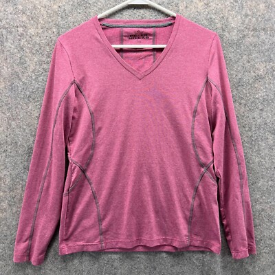 Peter Millar Sweatshirt Women Medium Ladies Pink V Neck UPF 50