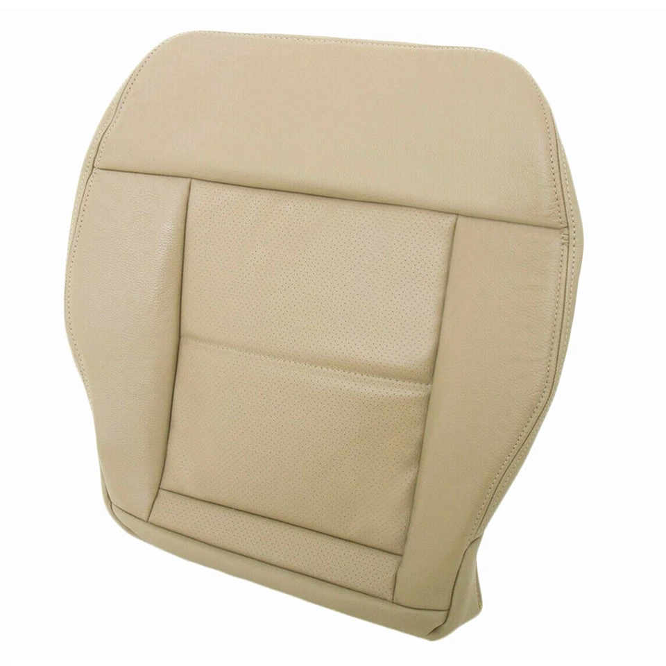 Cubierta de asiento inferior de cuero tostado para Mercedes Benz E250 E350 2014-2016 Foto 2 de 4