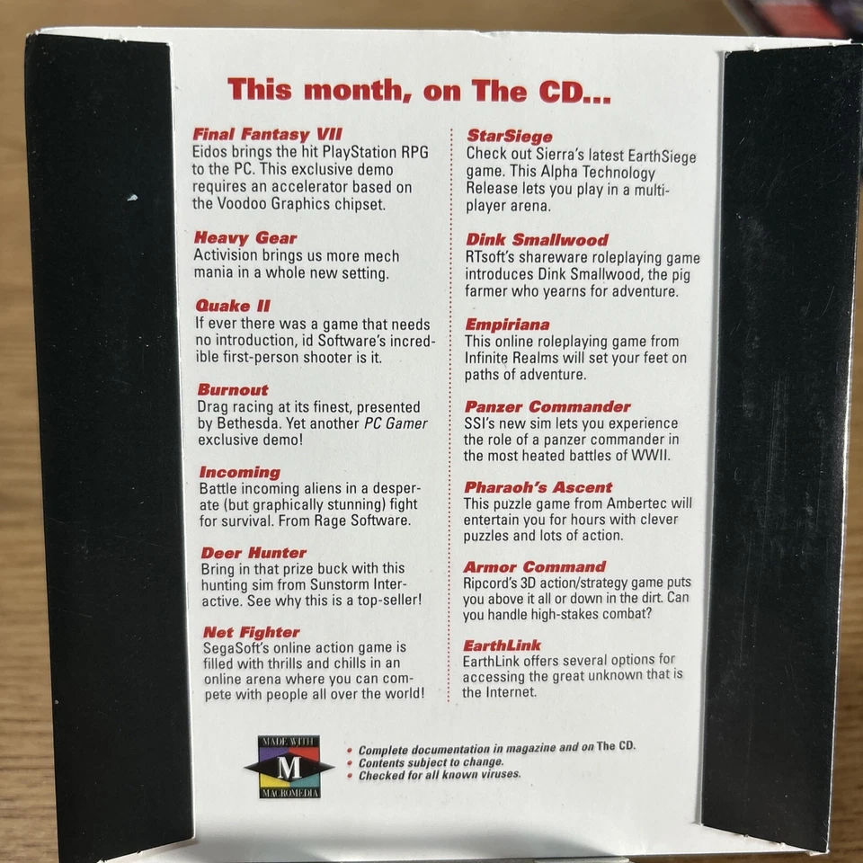 Pc Gamer Demo Disc 1998 Final Fantasy VII - Image 3 of 3