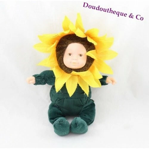 Poup e b b tournesol ANNE GEDDES jaune vert 24 cm MO4705 eBay