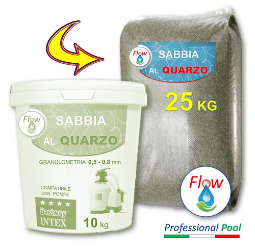 Flow Arena Al Cuarzo Filtrado→ 25KG para Bombas Filtro Piscina Intex, bestway - Imagen 3 de 3