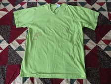 Everybody World Classic Trash Tee Dropbox Men Size M neon green Made in USA