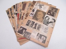 1940&rsquo;s Newspaper Magazine Cut Outs Hollywood Actors Grace Kelly Gregory Peck