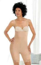 Size XL Ashro Nude Slimming One Piece Shapewear Open Bust Body Suit