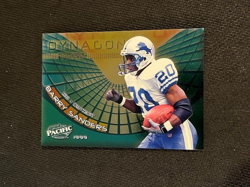 Barry Sanders 1999 Pacific Dynagon Turf Card EBay
