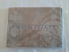 NIP Frontgate Novara Italian Percale Boudoir Sham  Jacquard  Egyptian Cotton