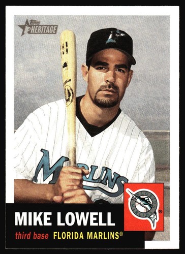 2002 Topps Heritage Mike Lowell #75 card