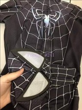 Adult Black Venom Spide-Man Jumpsuit Costume Bodysuit Halloween Cosplay Props