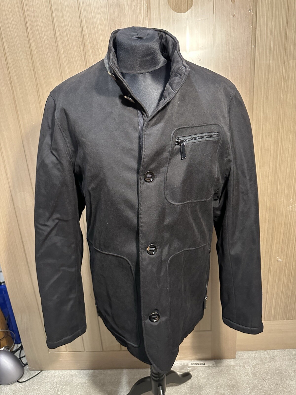 Ted Baker Black Mens Coat ,size 4 L Large