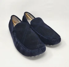 Kenneth Cole Men's Listen 2 This Perforated Suede Driving Loafer, Navy ( 11 M )