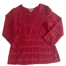 Vintage Notations Red Size XL ( But best for M/L) Made in USA Top