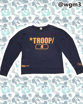 L 2000-2005 Bape Vintage Troop A Bathing Ape Nigo Y2k Rare Good Condition Legit