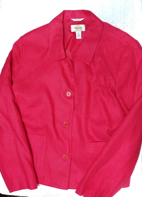 Talbots Petites Irish Linen Suit Jacket sz 6P Exc… - image 1