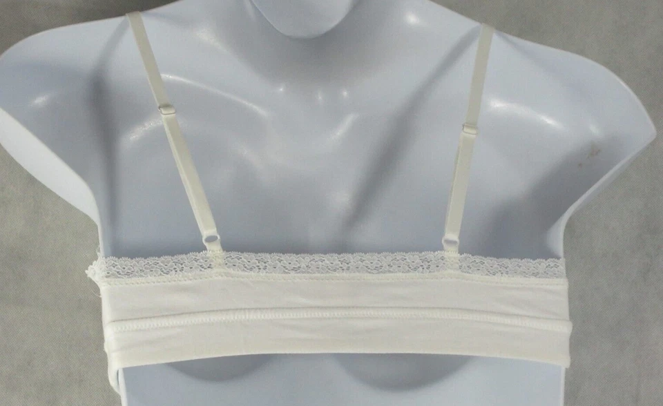 Jenni Women's On Repeat Wide Lace Bralette, Bright White, XL - Image 2 of 3