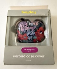 New Nib Heyday Clear Floral Earbud Case Cover For AirPods Pro Gen 1 Gen 2