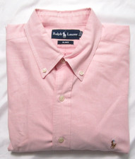 Vtg Polo Ralph Lauren Blake Shirt Men Sz XL Pink Oxford Button Down OCBD M417 