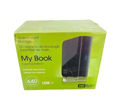 Western Digital External Hard Drive 640 GB My Book Essential Edition USB Sealed
